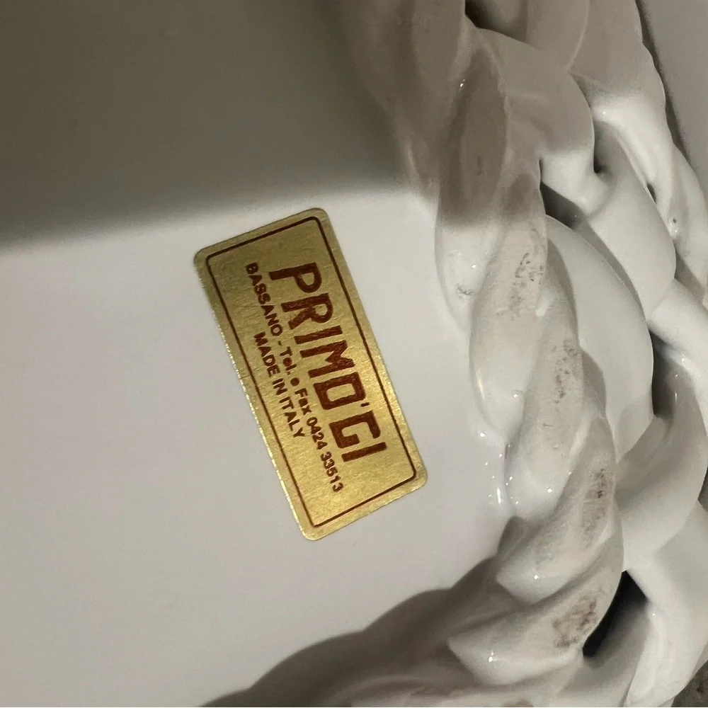 PRIMO'GI Chic Woven Ceramic Italian Basket